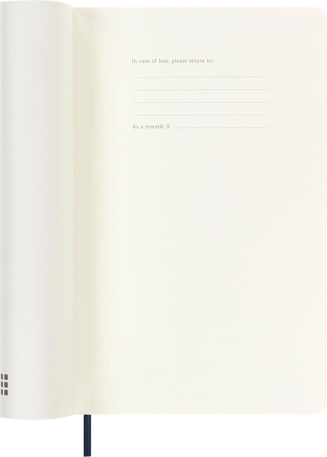 Moleskine Weekly Planner 2025-2026, 18-Month Weekly Planner With Note Space, Soft Cover and Elastic Closure, Large 13 x 21 cm, Colour Sapphire Blue