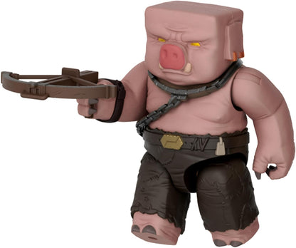 Mattel Minecraft Action Figure Set, Blast Attack Ghast with Lights, Sounds, Launcher & Projectile, Plus Piglin Warrior Inspired by A Minecraft Movie, JFB69