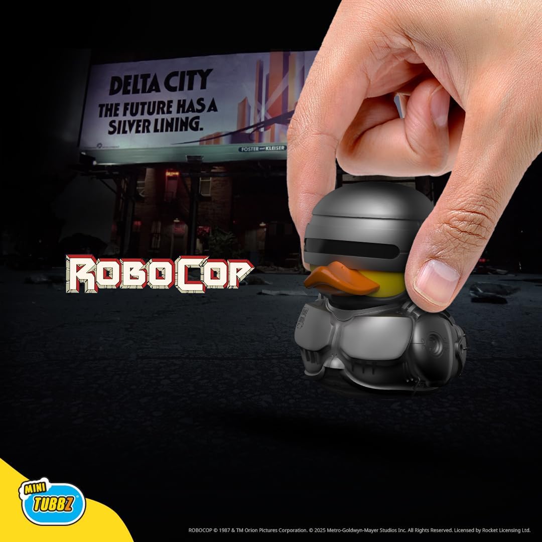 TUBBZ Mini: Robocop - Robocop Figura Mini Coleccionable de Pato de Goma Disfrazado