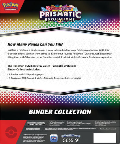 Pokémon TCG: Scarlet & Violet Scarlet & Violet – Prismatische Evolutions Binder Collection