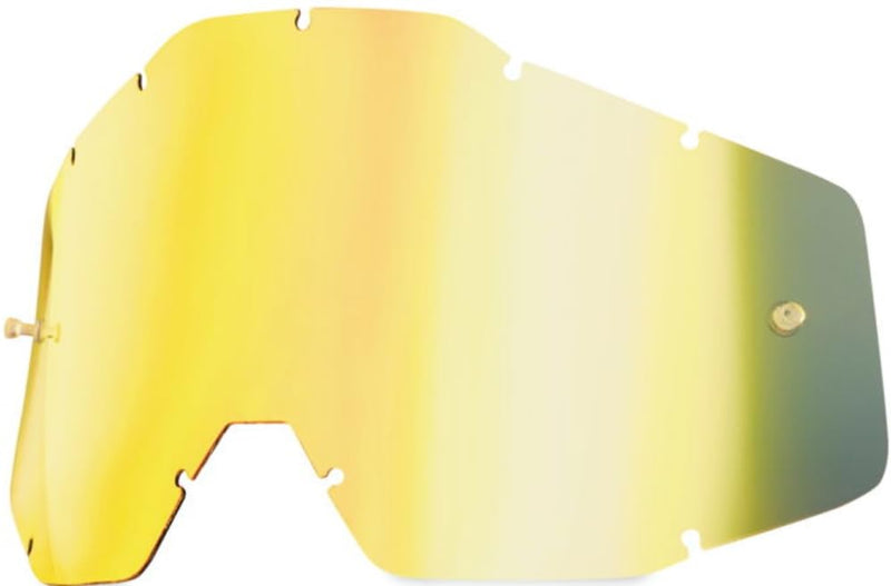 100% Accuri / Racecraft / Strata Anti-Fog Replacement Lens - Gold Mirror