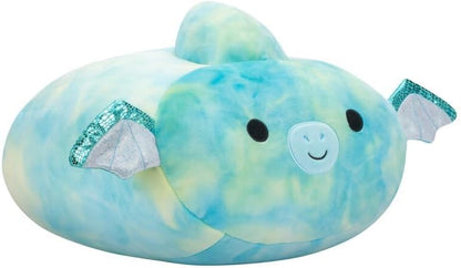 Squishmallows Medium Plush 12" Reid Teal Pterodactyl with Shimmer Wings Stackables Officially Licensed Kellytoy Soft Gift for Kids Girls & Boys Washable Squishy Stuff Toy Multicolor All Age