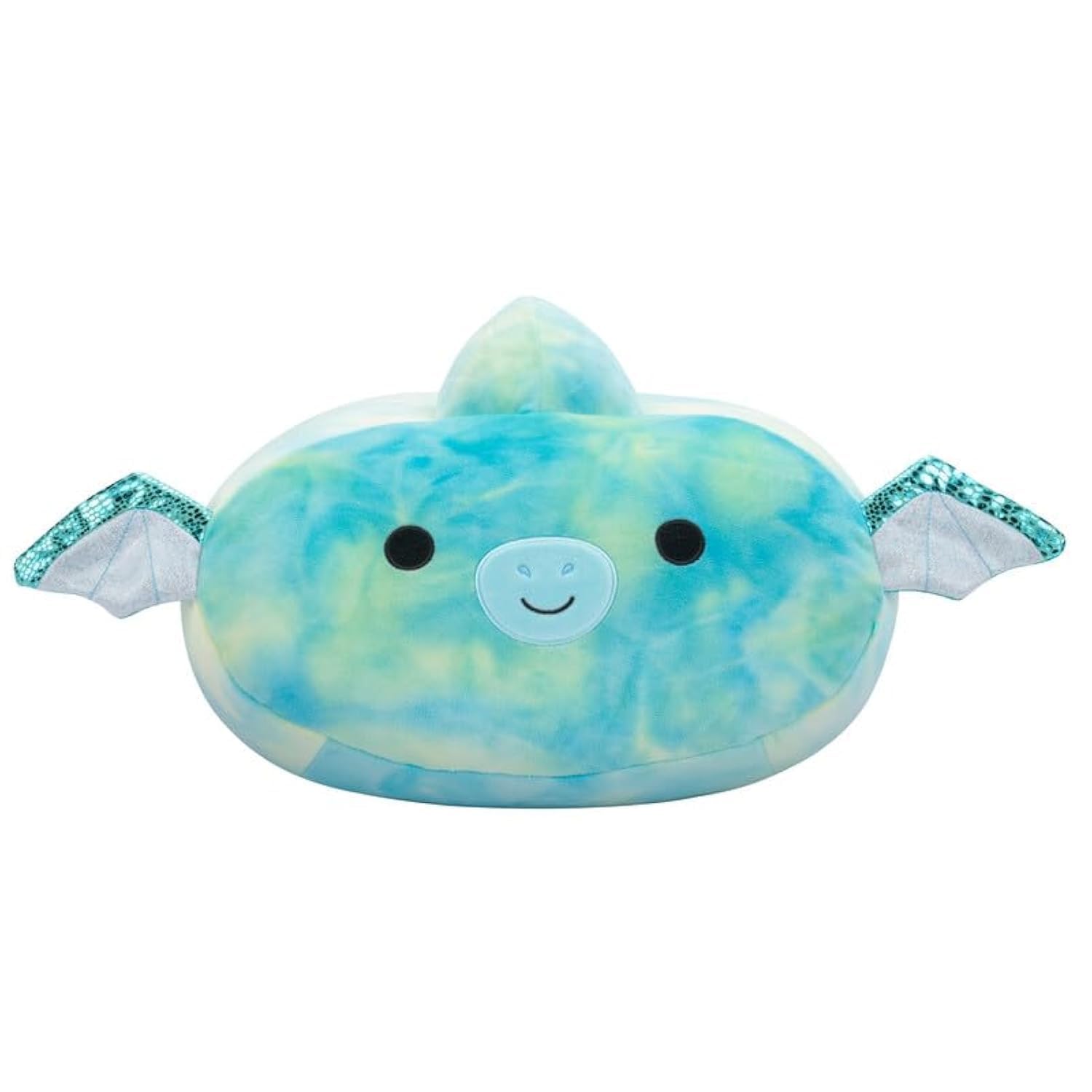 Squishmallows Medium Plush 12" Reid Teal Pterodactyl with Shimmer Wings Stackables Officially Licensed Kellytoy Soft Gift for Kids Girls & Boys Washable Squishy Stuff Toy Multicolor All Age