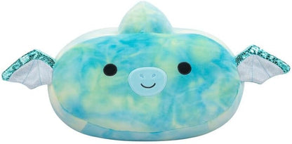 Squishmallows Medium Plush 12" Reid Teal Pterodactyl with Shimmer Wings Stackables Officially Licensed Kellytoy Soft Gift for Kids Girls & Boys Washable Squishy Stuff Toy Multicolor All Age