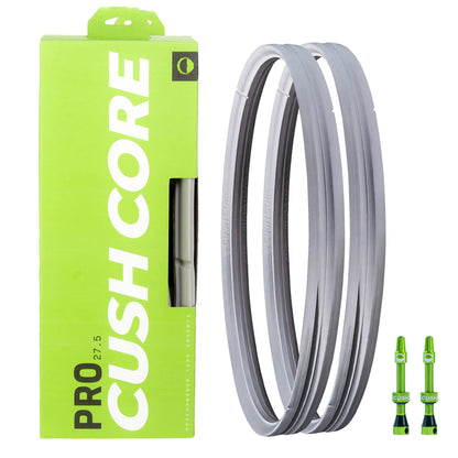 CushCore Pro- Sistema de suspensión de neumáticos, 2 Inserciones, con válvulas de Aire sin cámara