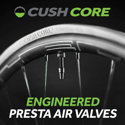 CushCore Tubeless Valves Black 44mm