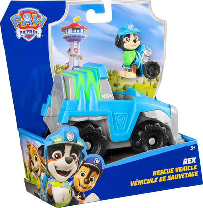 PAW PATROL, Dinosaurier-Rettungsfahrzeug mit Rex Spielfigur (Basis Fahrzeug, 2025), Spielzeug für Kinder ab 3 Jahren
