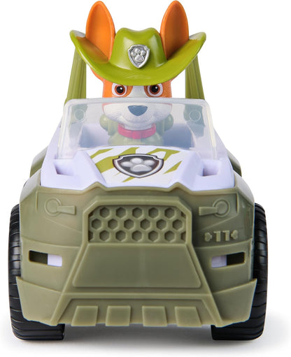 PAW PATROL, Dschungel Jeep mit Tracker Spielfigur (Basis Fahrzeug, 2025), Spielzeug für Kinder ab 3 Jahren