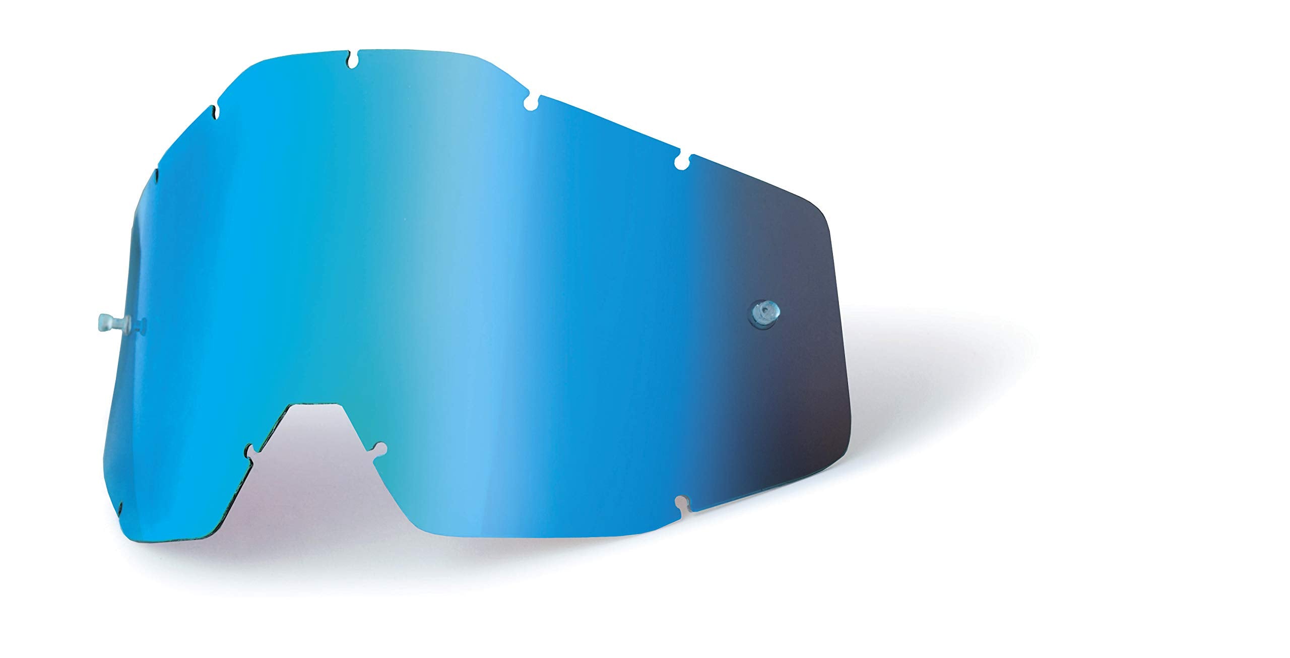100% Accuri / Racecraft / Strata Anti-Fog Replacement Lens - Blue Mirror