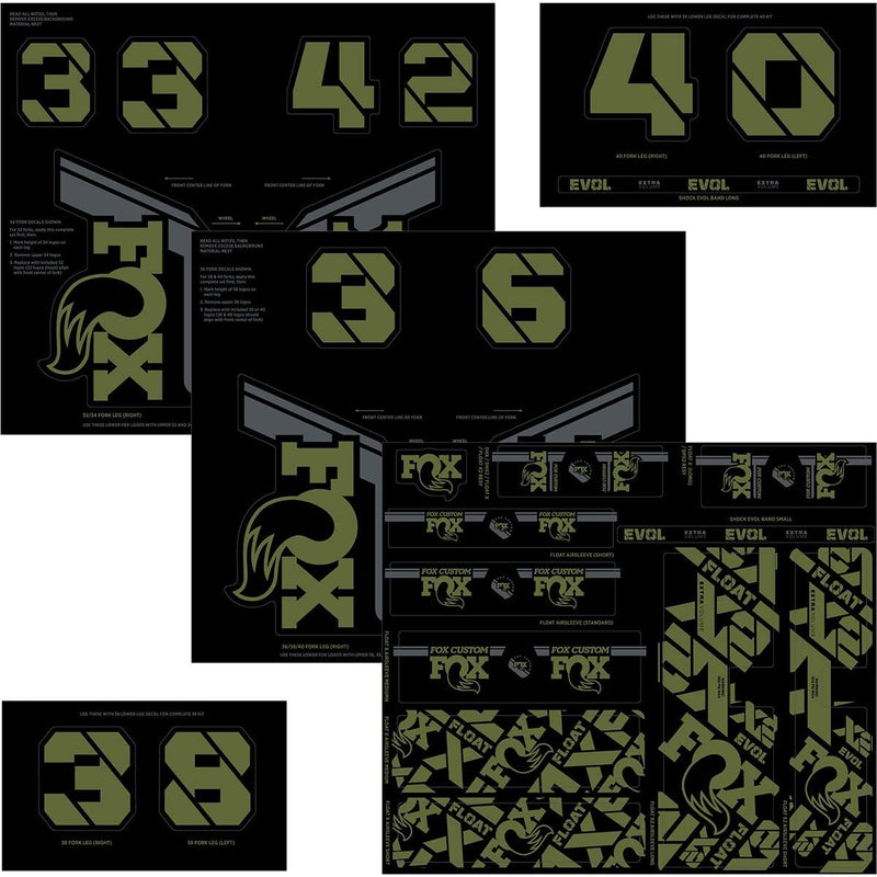 Fox Racing Shox Fork & Shock Decal Kit
