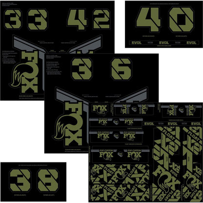 Fox Racing Shox Fork & Shock Decal Kit