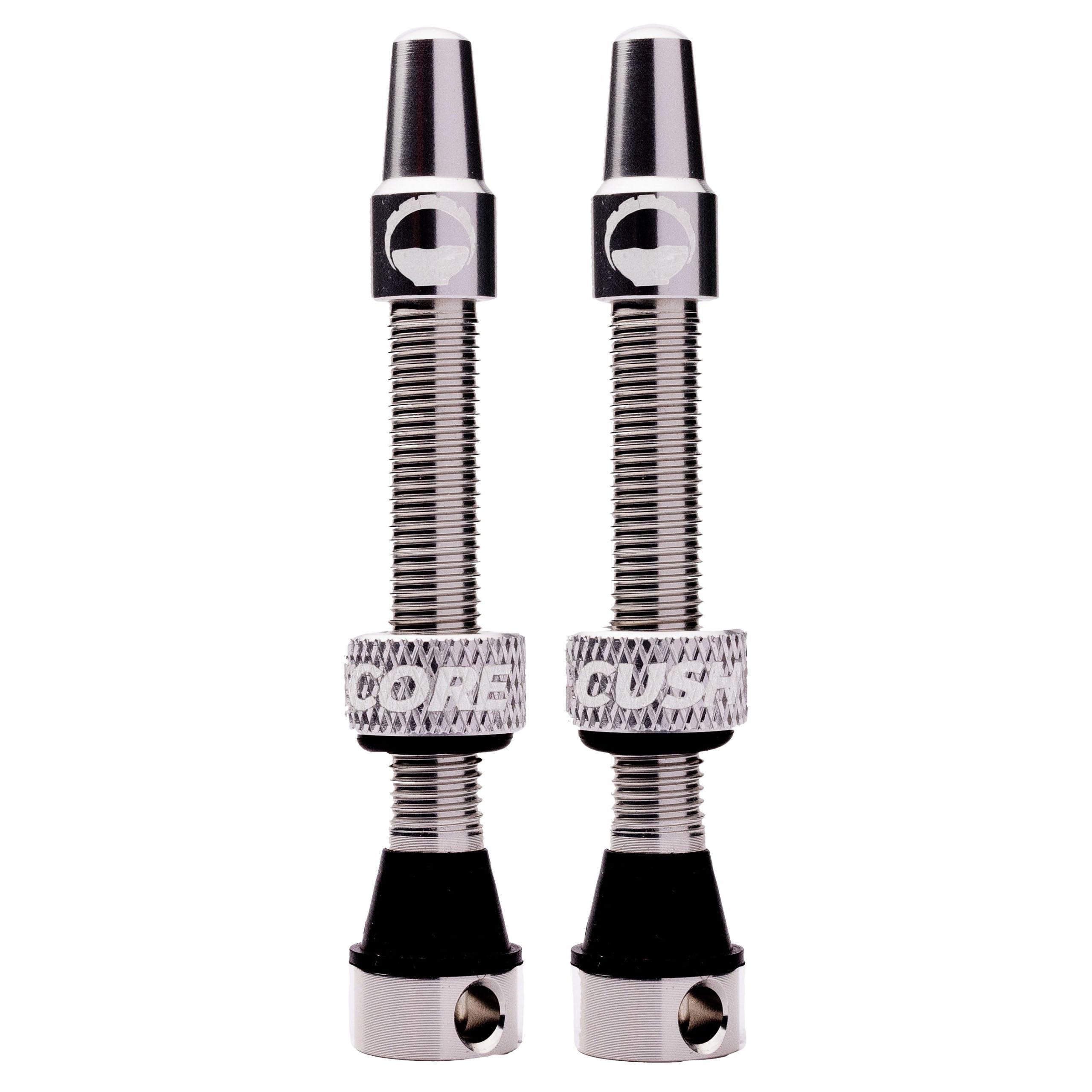 CushCore Tubeless Valves 55mm Silver