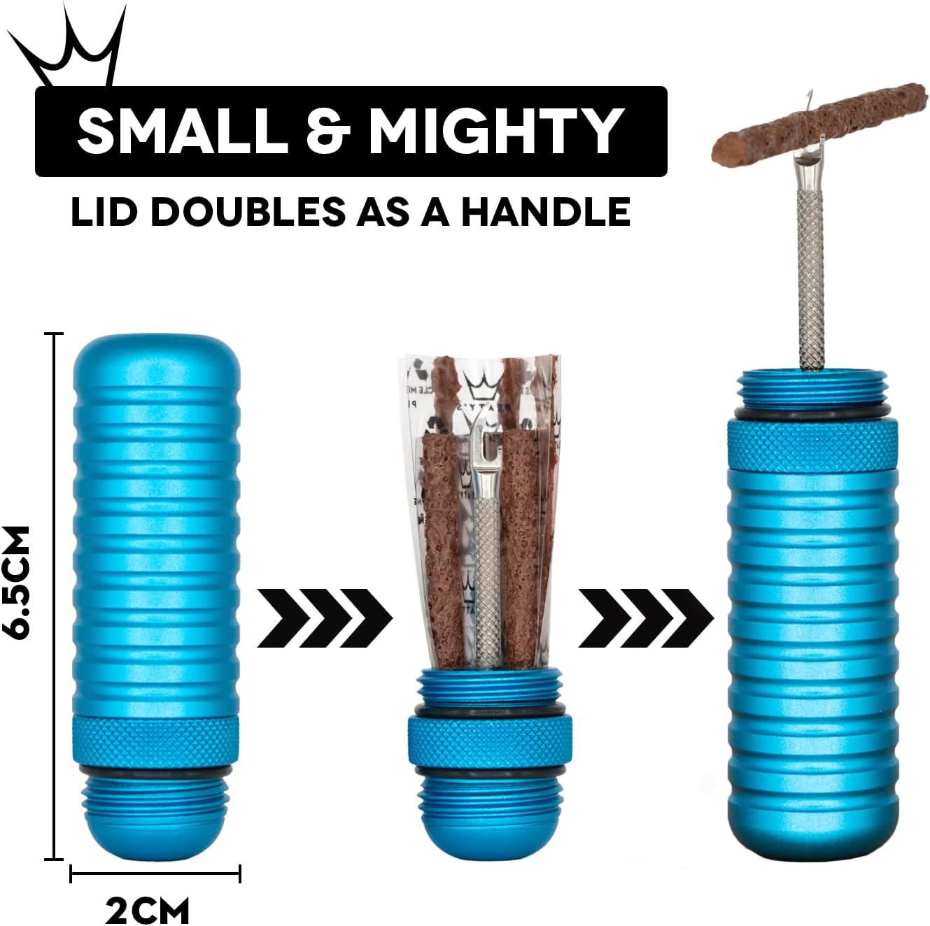 Peaty's Holeshot Tubeless Puncture Plugger Kit Black