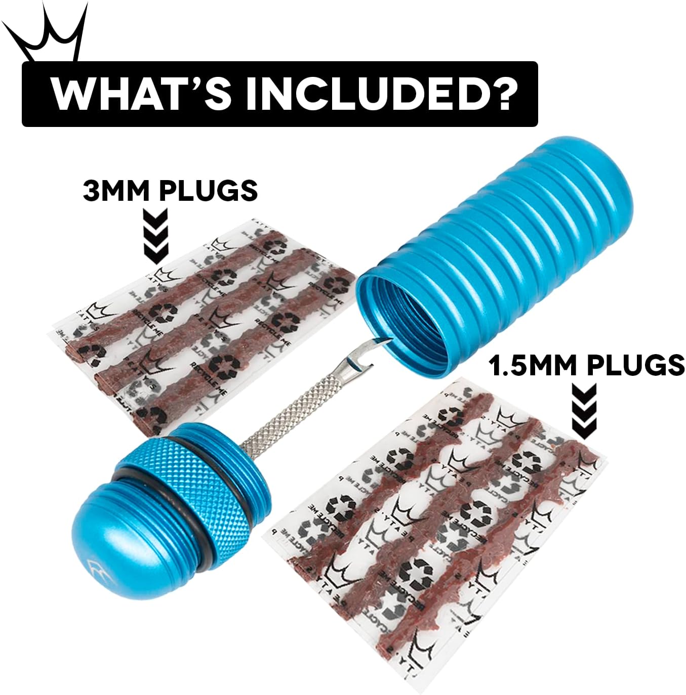 Peaty's Holeshot Tubeless Puncture Plugger Kit Mango