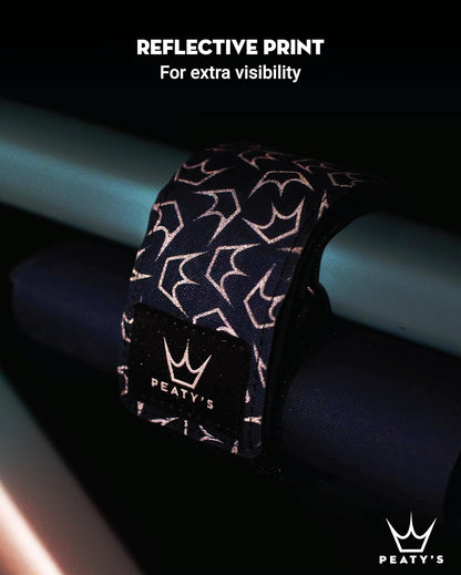 Peaty's Holdfast Bolsa Portaherramientas para Bicicleta - Impermeable con Sistema Antideslizante y Bolsillo con Cremallera, Organizador Reflectante para Herramientas de Ciclismo sin Mochila