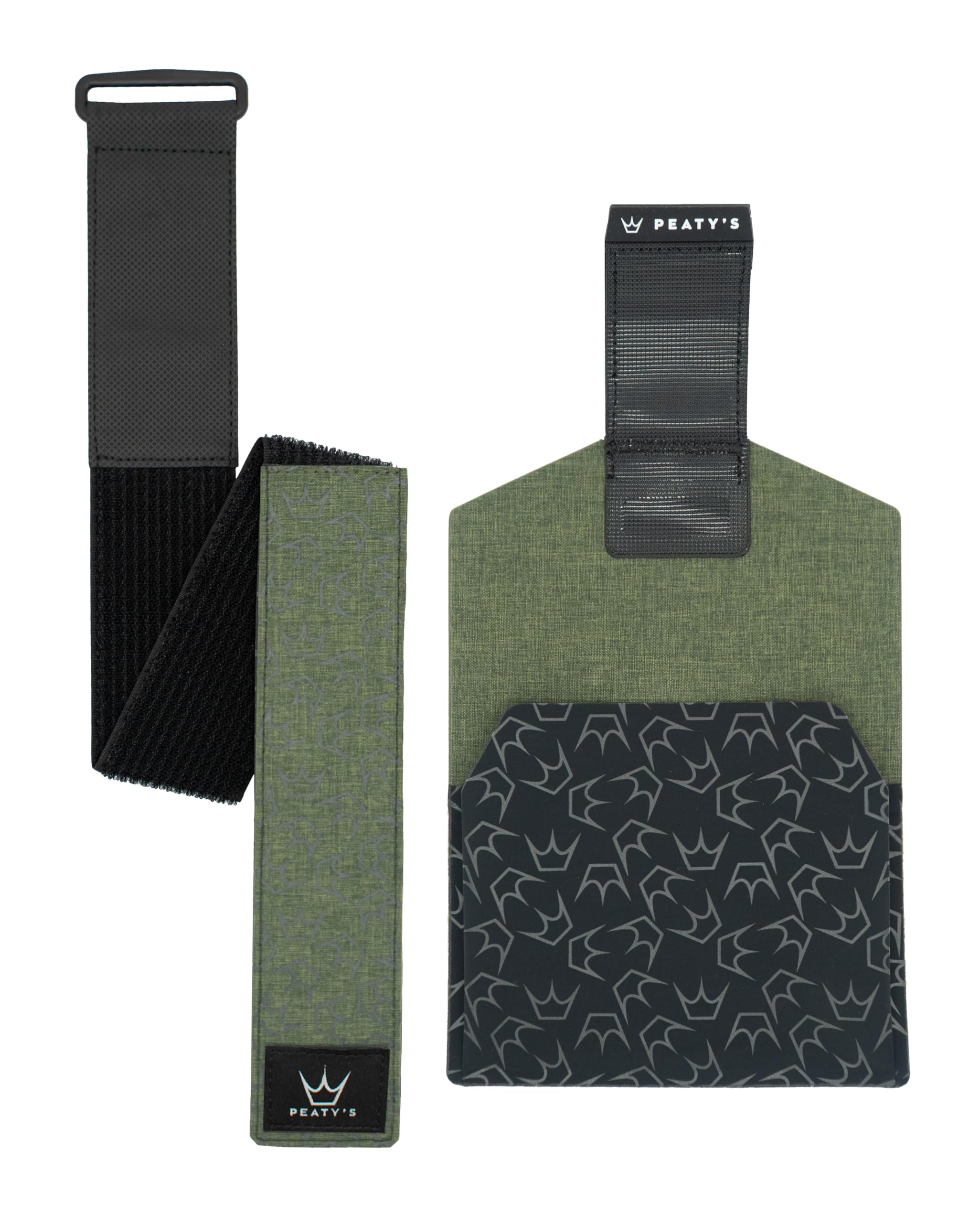 Peaty's Holdfast Bolsa Portaherramientas para Bicicleta - Impermeable con Sistema Antideslizante y Bolsillo con Cremallera, Organizador Reflectante para Herramientas de Ciclismo sin Mochila