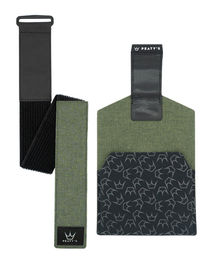 Peaty's Holdfast Bolsa Portaherramientas para Bicicleta - Impermeable con Sistema Antideslizante y Bolsillo con Cremallera, Organizador Reflectante para Herramientas de Ciclismo sin Mochila