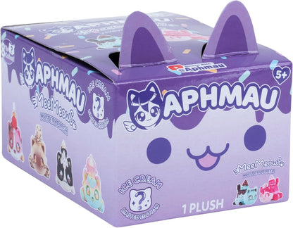 Aphmau 6” MeeMeow Mystery Plush – Ice Cream; YouTube Gaming Channel, Blind Box, 1 of 8 Possible Ice Cream MeeMeows, Official Merch, One Supplied, Styles May Vary