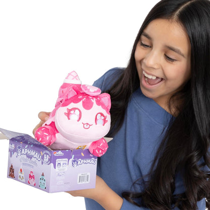 Aphmau 6” MeeMeow Mystery Plush – Ice Cream; YouTube Gaming Channel, Blind Box, 1 of 8 Possible Ice Cream MeeMeows, Official Merch, One Supplied, Styles May Vary