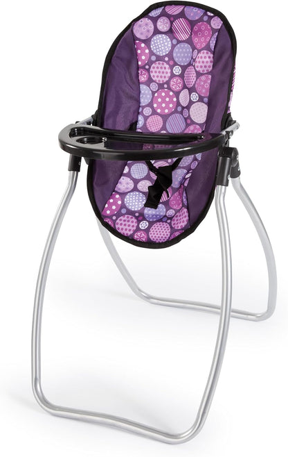 Bayer Design 63694AB Puppenzubehör, Puppenhochstuhl wandelbar, Puppentrage, Puppenwiege, Tasche, Accessoires