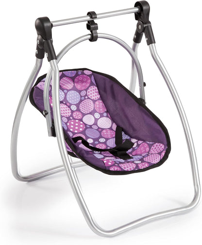 Bayer Design 63694AB Puppenzubehör, Puppenhochstuhl wandelbar, Puppentrage, Puppenwiege, Tasche, Accessoires