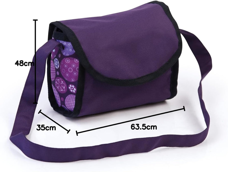 Bayer Design 63694AB Puppenzubehör, Puppenhochstuhl wandelbar, Puppentrage, Puppenwiege, Tasche, Accessoires