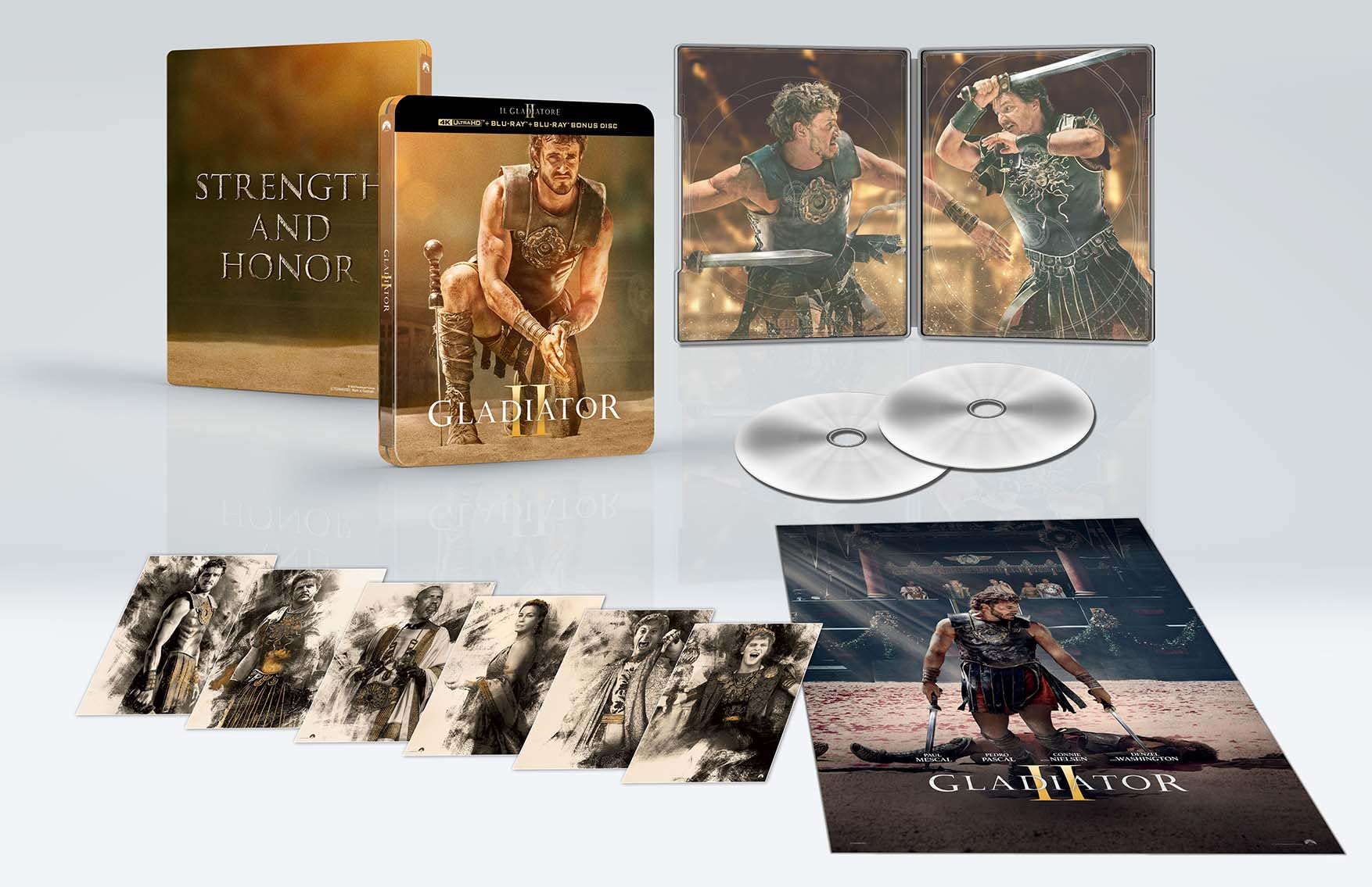 Il Gladiatore II 4K UHD 6 cards + poster