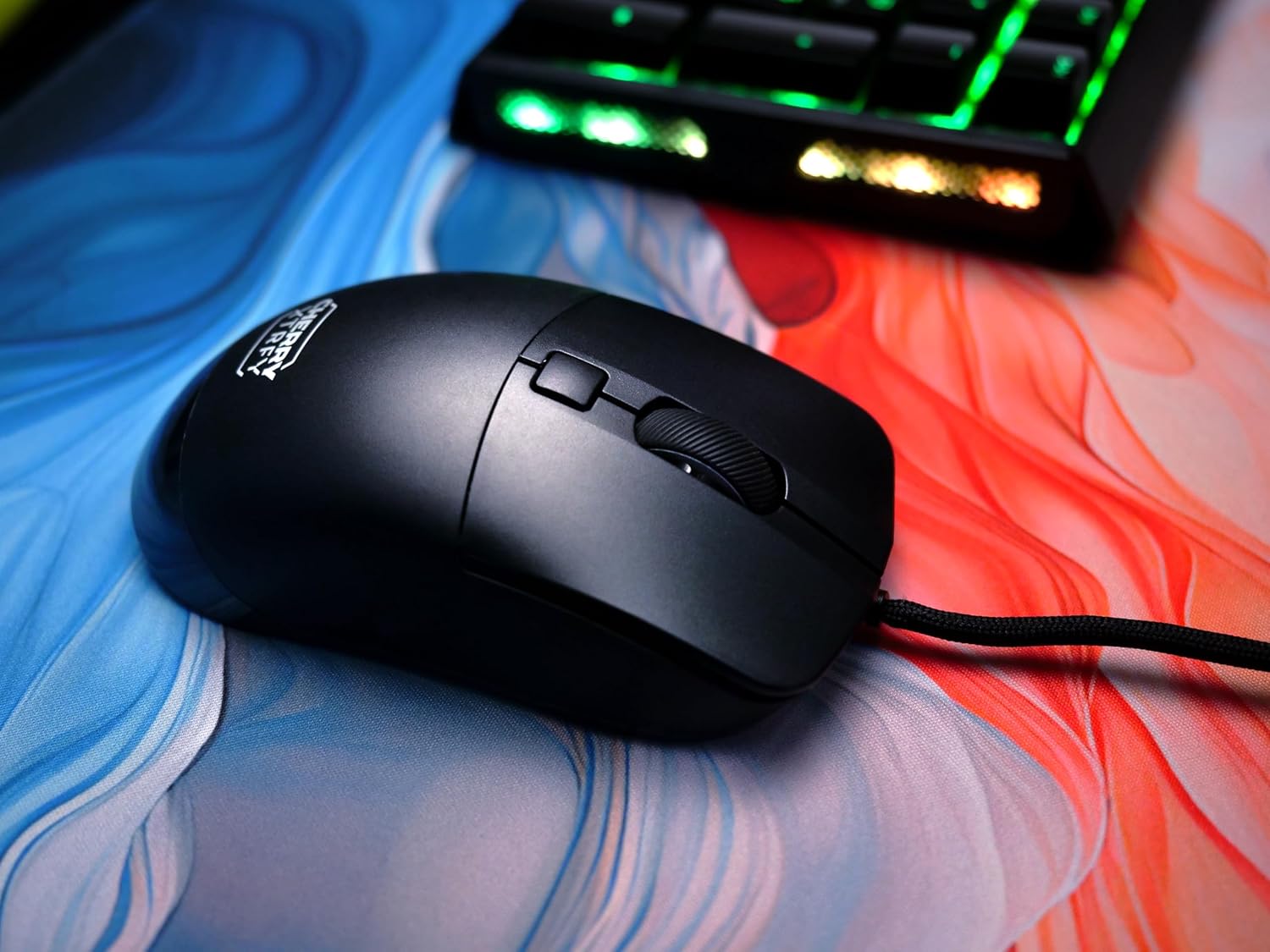 CHERRY XTRFY M50, Lightweight Wired Gaming Mouse, Ergonomic Shape for Ideal Comfort and Control, 5 On-Board Profiles, USB-A-Port, Black
