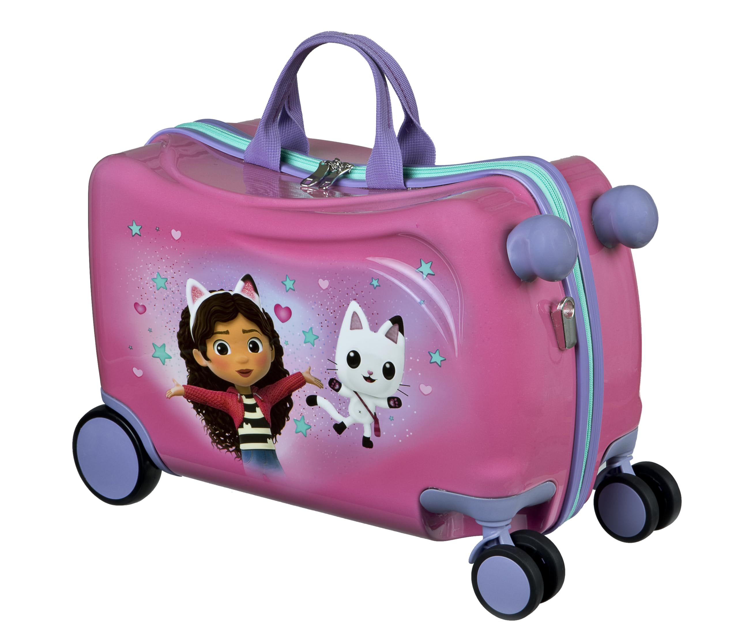 Undercover - Trolley cavalcabile - bagaglio per bambini su cui sedersi - caricabile fino a 50 kg - con pratiche maniglie per il trasporto - robusta valigia da viaggio per bambini
