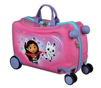 Undercover - Trolley cavalcabile - bagaglio per bambini su cui sedersi - caricabile fino a 50 kg - con pratiche maniglie per il trasporto - robusta valigia da viaggio per bambini