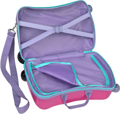 Undercover - Trolley cavalcabile - bagaglio per bambini su cui sedersi - caricabile fino a 50 kg - con pratiche maniglie per il trasporto - robusta valigia da viaggio per bambini