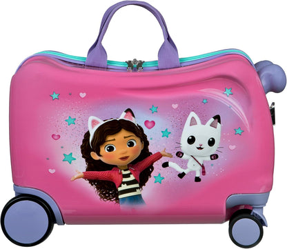 Undercover - Trolley cavalcabile - bagaglio per bambini su cui sedersi - caricabile fino a 50 kg - con pratiche maniglie per il trasporto - robusta valigia da viaggio per bambini