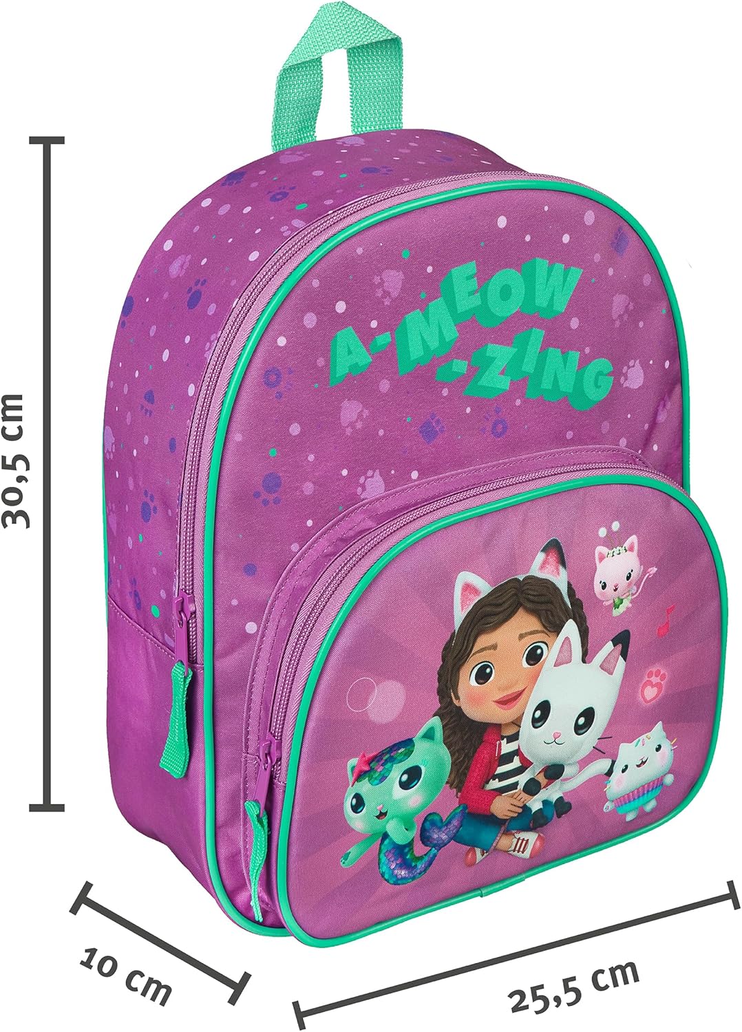 Undercover Rucksack Mit Vortasche, Mochila para Niñas, ca. 30,5x25,5x10 cm