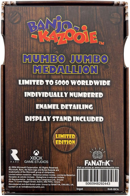 FaNaTtik Banjo-Kazooie Mumbo Jumbo-Medaillon aus Metall zum Sammeln