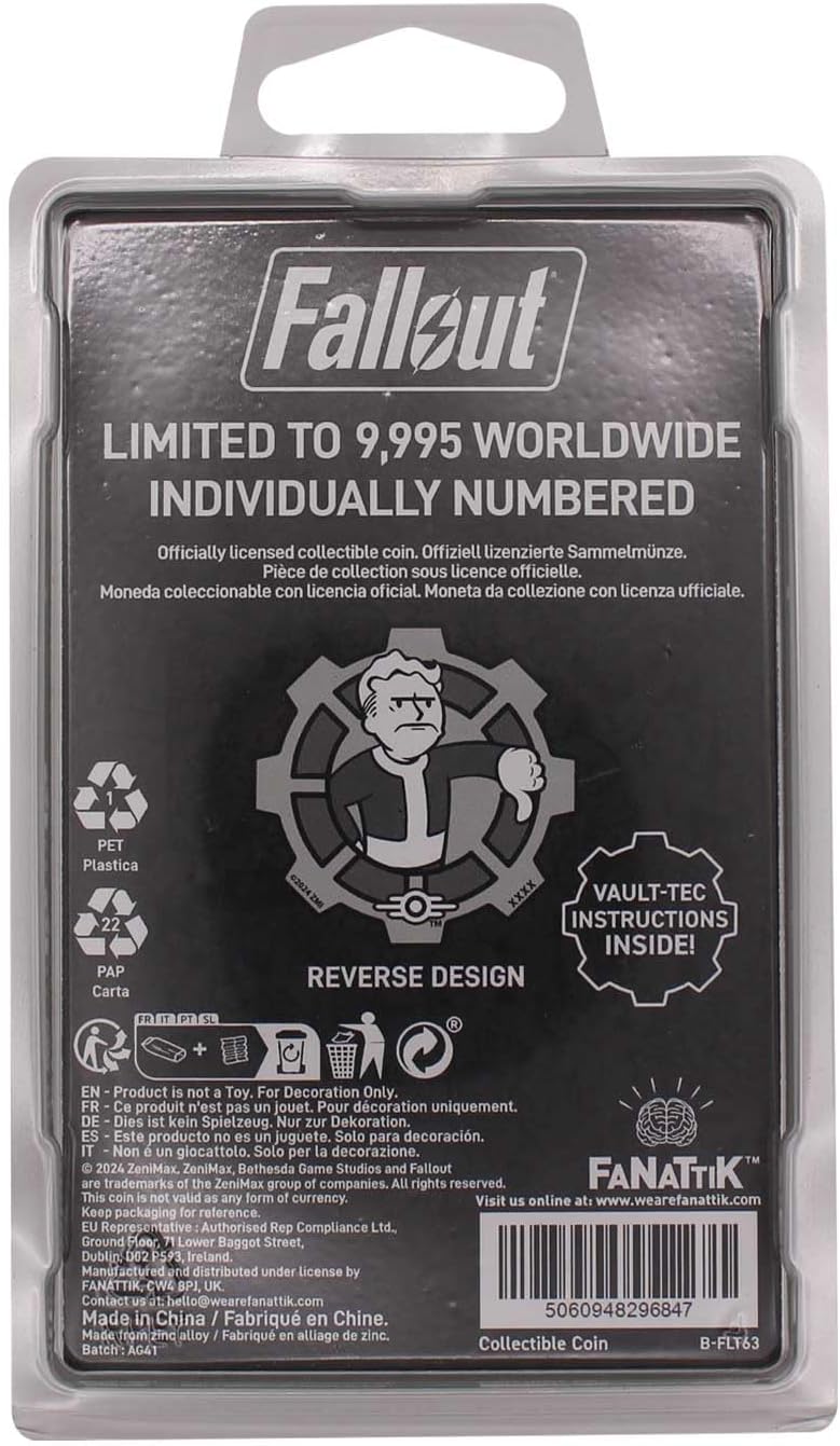 Fallout Collectable Coin Decision Black & White Limited Edition
