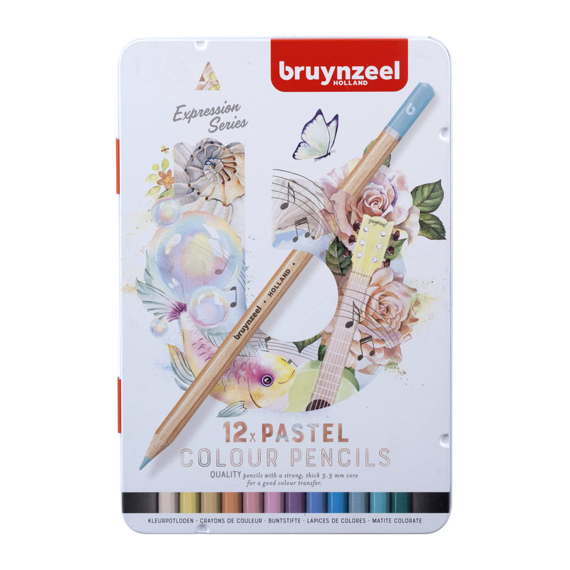 Kleurpotloden Bruynzeel Expression Pastel: 12 Stuks (60312112)