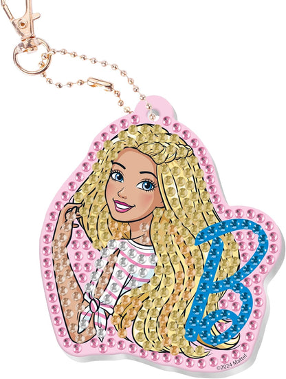 Totum Barbie Diamond Painting Keyring Kit, DIY Creative Arts and Crafts Set for Boys and Girls Ages 5+