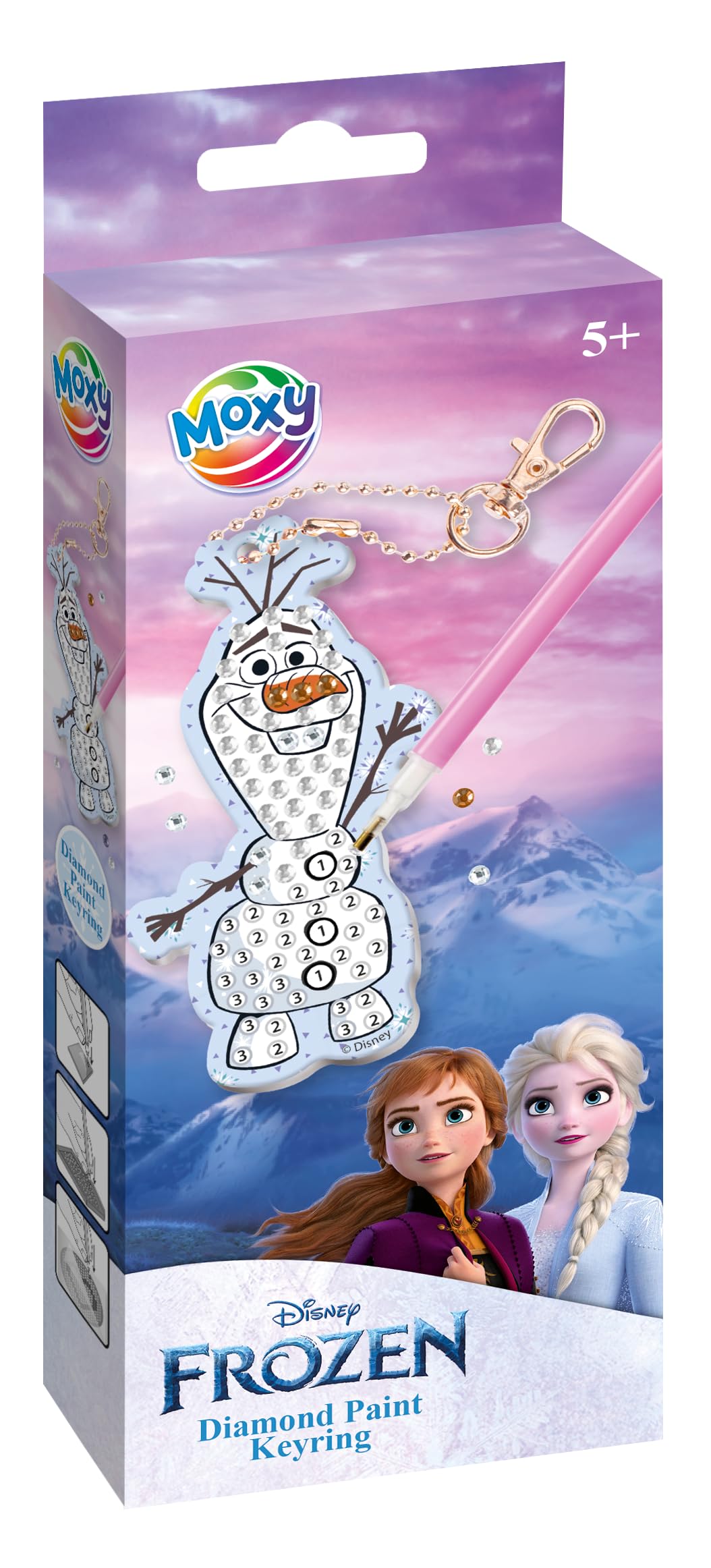 Creative Craft Group - Maak je eigen Diamond Paining Sleutelhanger Olaf