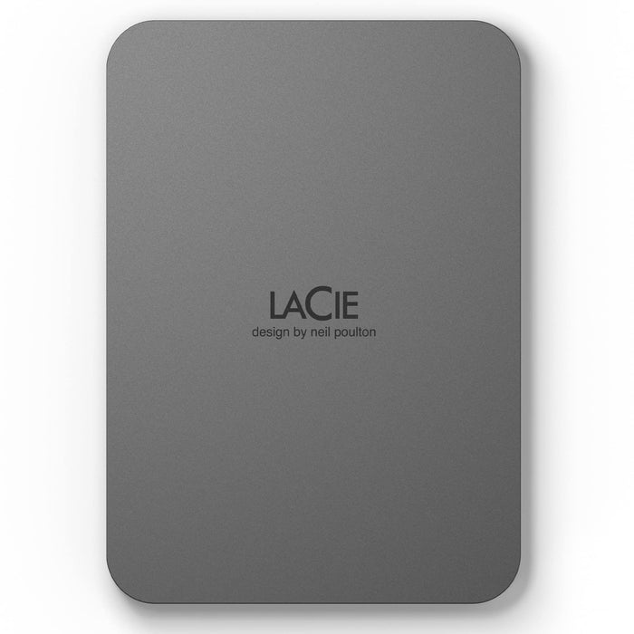 LaCie Mobile Drive Secure, 4 TB, Portable External Hard Drive 2.5 Inch Mac & PC Space Grey with 2 Year Rescue Service (STLR4000400