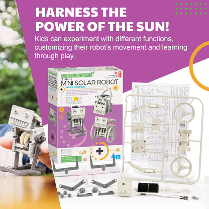 4M 3-in-1 Eco Engineering Mini Solar Robot Toy