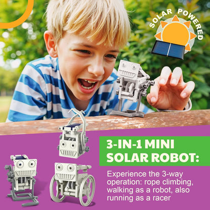 4M 3-in-1 Eco Engineering Mini Solar Robot Toy