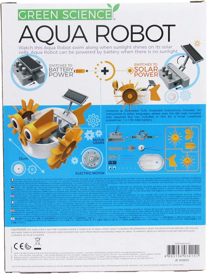 4M 403415 Green Science Aqua Robot-Solar Hybrid Power, Multi