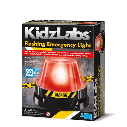 4M 403444 KidzLabs-Flashing Emergency Light, Mixed Colours