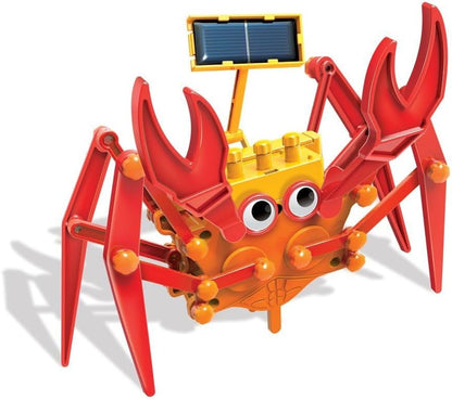 4M Green Science Hybrid Crabot - Solar Power Crawling Crab Kit - for Kids ages 5+