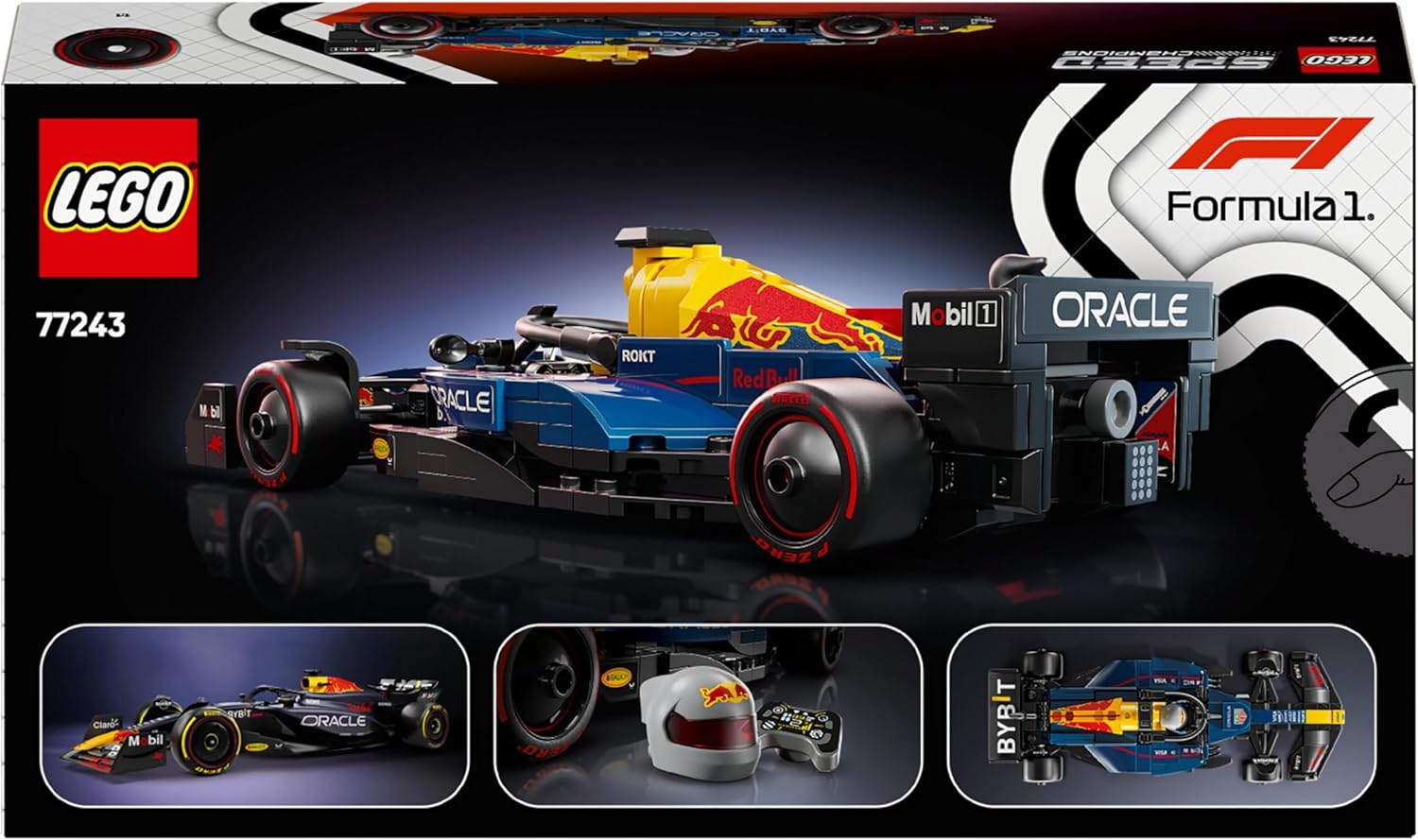LEGO Speed Champions Auto da Corsa F1 Oracle Red Bull Racing RB20 Modello di Macchina da Collezione con Minifigure del Pilota di Formula 1, Regalo per Uomo, Donna e Adulti Fan dell'Automobilismo 77243