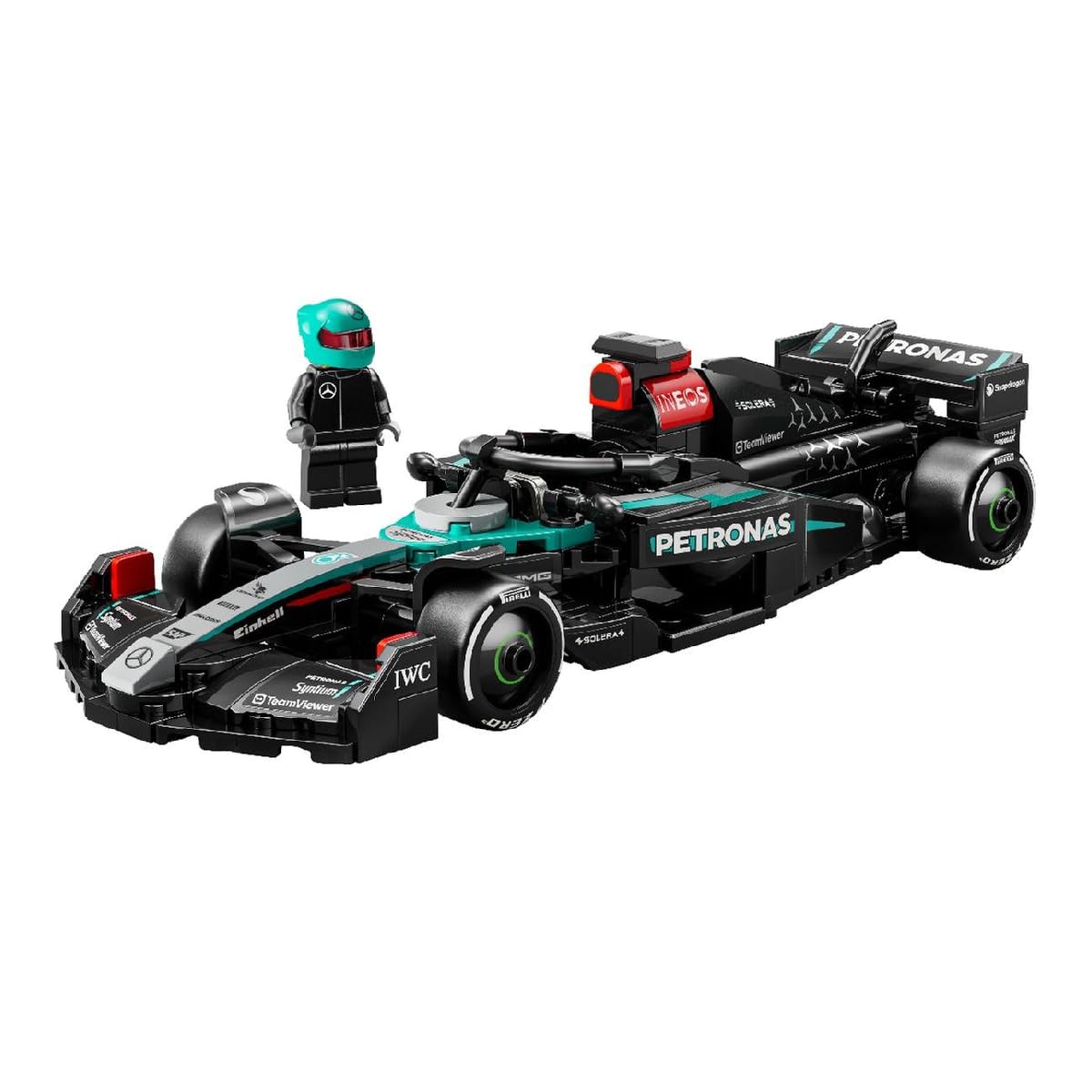 LEGO Speed Champions Mercedes-AMG F1 W15 Race Car Toy with a Collectible Formula 1 Driver Minifigure - Model Kits for 10+ Year Old Boys & Girls or Adult Motorsport Fans 77244