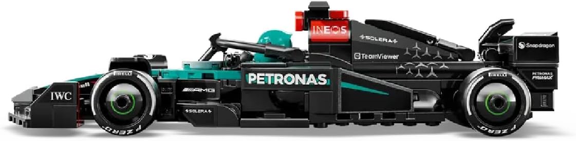 LEGO Speed Champions Mercedes-AMG F1 W15 Race Car Toy with a Collectible Formula 1 Driver Minifigure - Model Kits for 10+ Year Old Boys & Girls or Adult Motorsport Fans 77244