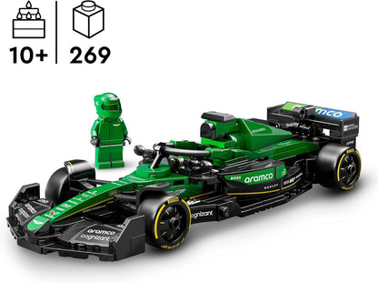 LEGO Speed Champions Aston Martin Aramco F1 AMR24 Race Car Toy with a Collectible Formula 1 Driver Minifigure - Model Kits for 10+ Year Old Boys & Girls or Adult Motorsport Fans 77245