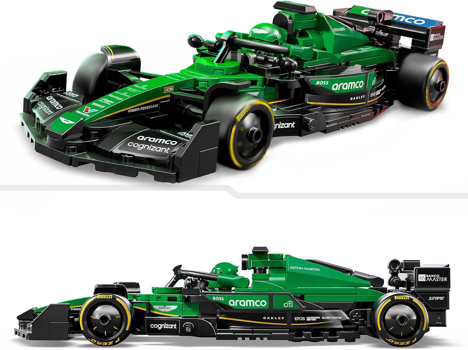 LEGO Speed Champions Aston Martin Aramco F1 AMR24 Race Car Toy with a Collectible Formula 1 Driver Minifigure - Model Kits for 10+ Year Old Boys & Girls or Adult Motorsport Fans 77245