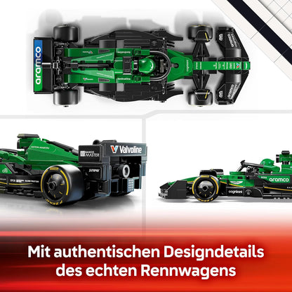 LEGO Speed Champions Aston Martin Aramco F1 AMR24 Race Car Toy with a Collectible Formula 1 Driver Minifigure - Model Kits for 10+ Year Old Boys & Girls or Adult Motorsport Fans 77245